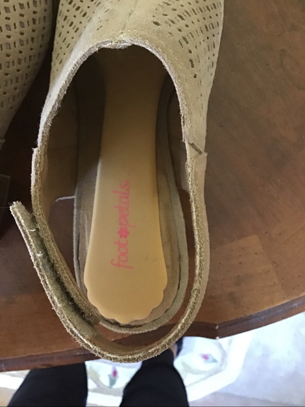 Sonoma Beige Peep-Toe Laser Cut Sandals - Picture 4 of 5